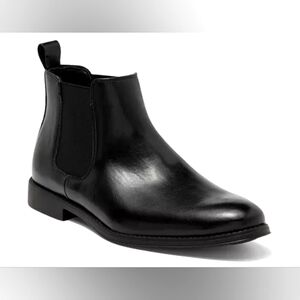 RUSH Elegant Men's Black Chelsea Ankle Boots